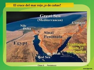 Clase 9  Pentateuco El cruce del mar rojo ¿o de cañas?  