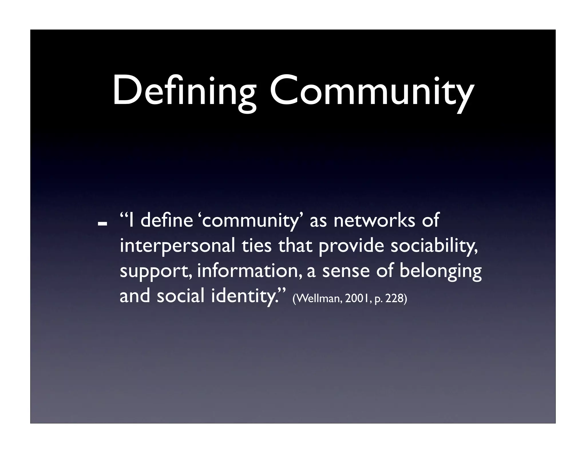 Online Communities Review