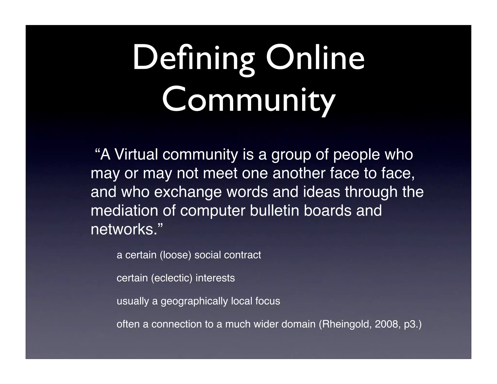 Online Communities Review