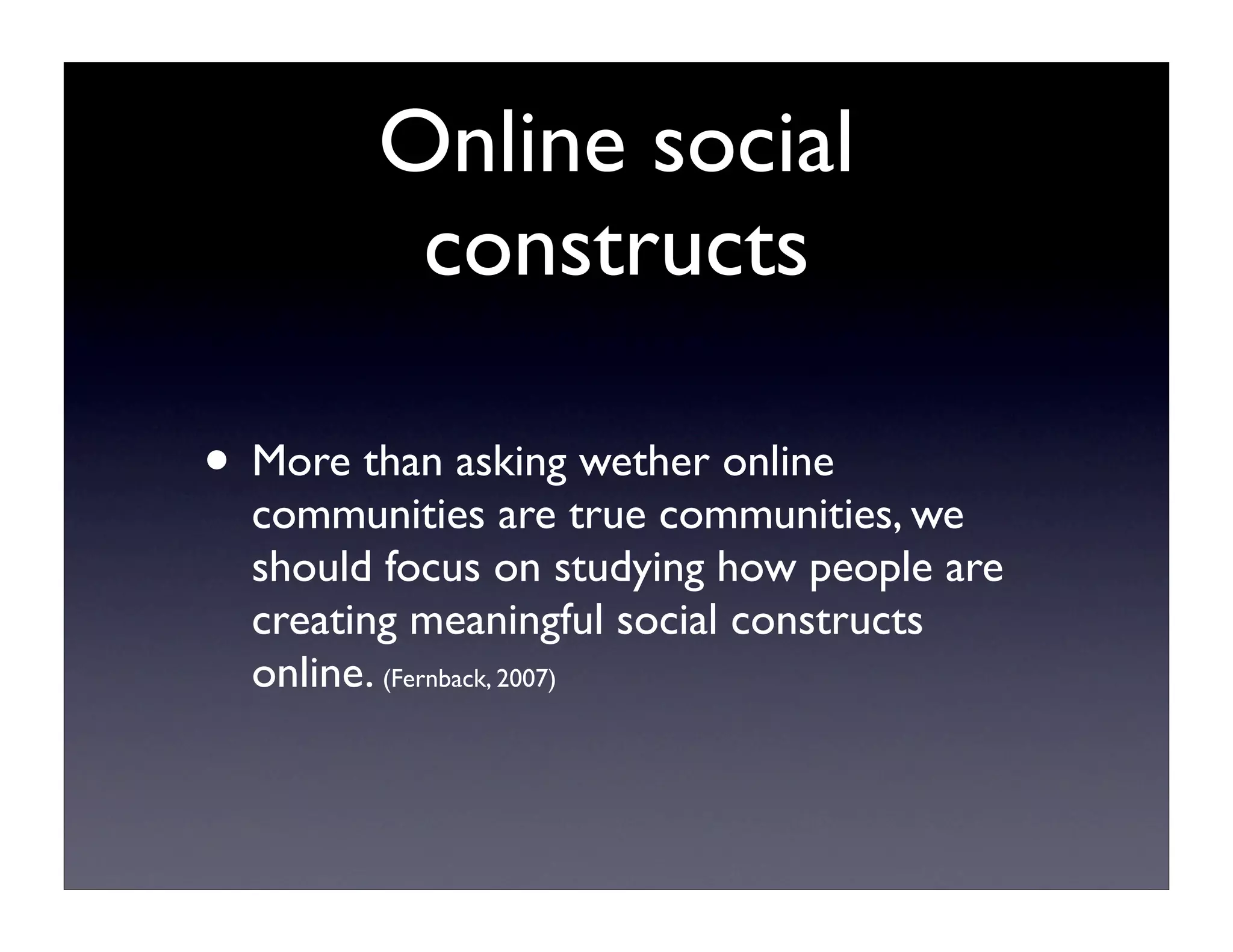 Online Communities Review