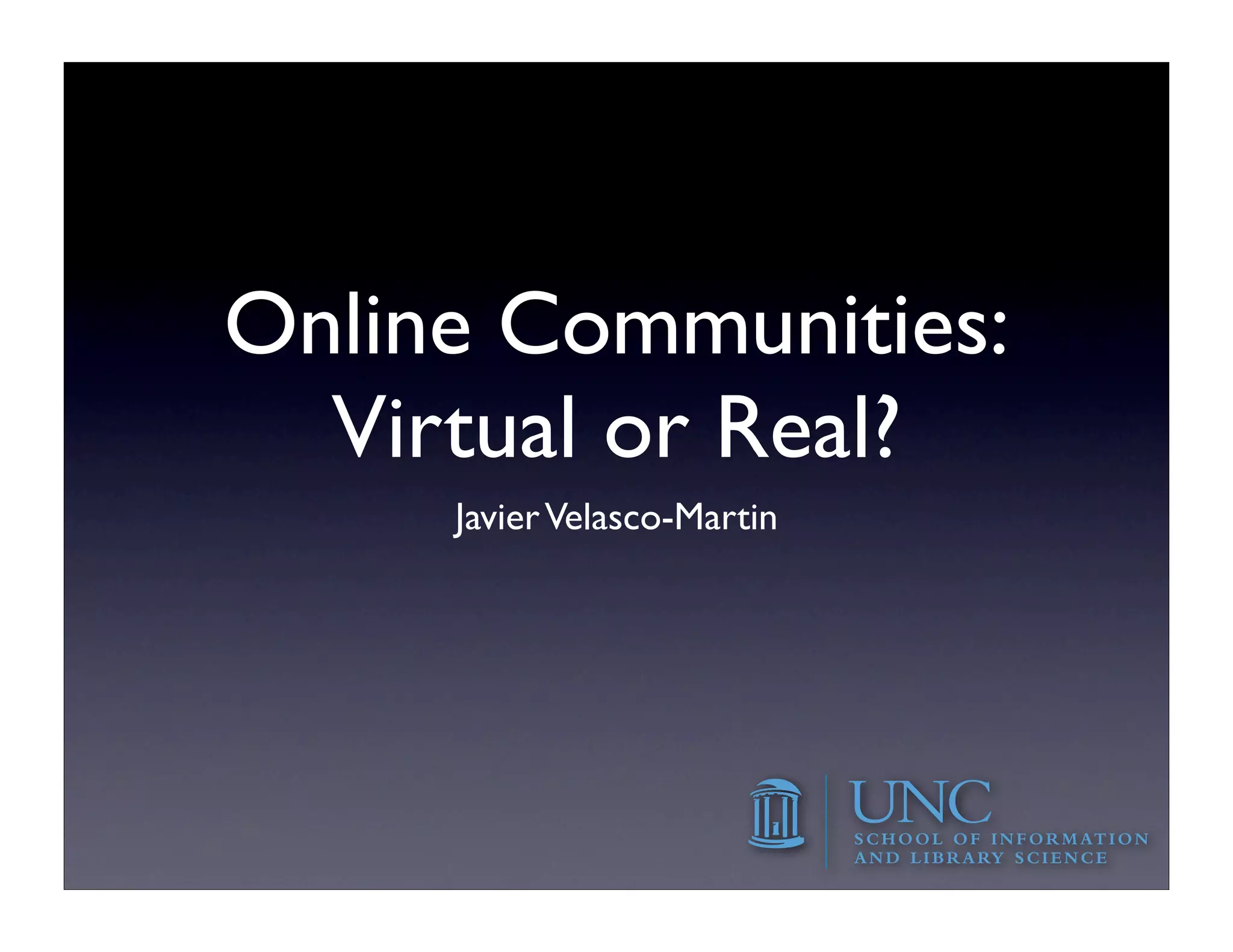 Online Communities Review