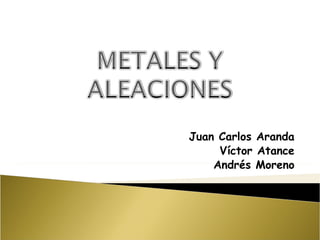 Juan Carlos Aranda Víctor Atance Andrés Moreno 