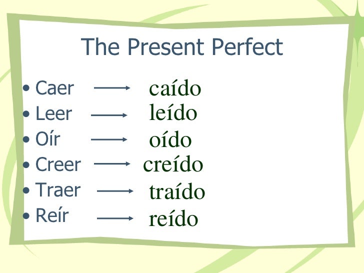 Present Perfect