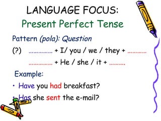 Present Perfect Tense | PPT