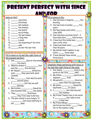 present-perfect-with-since-and-for-fun-activities-games-grammar-drills ...