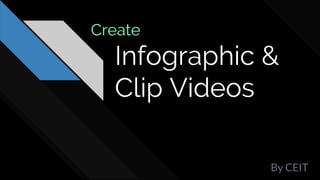 Create
Infographic &
Clip Videos
By CEIT
 