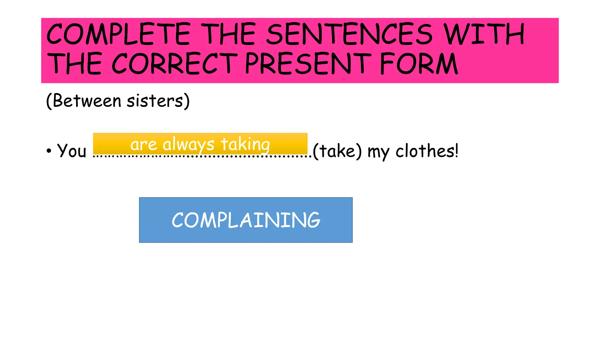 Present simple vs. Present continuous ppt | PPT