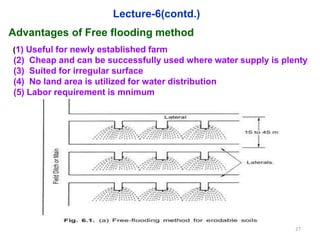 Lecture 6 ce 1005 Irrigation and flood control by Rabindra Ranjan Saha ...