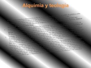 Alquimia y teología
 