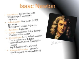 Isaac Newton
 