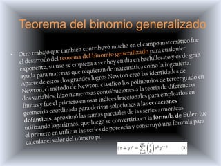 Teorema del binomio generalizado
 