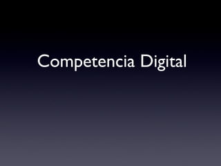 Competencia Digital 