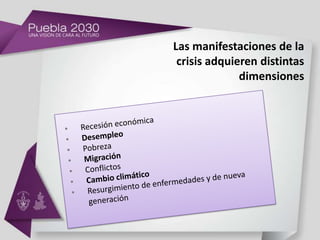 Las manifestaciones de la
 crisis adquieren distintas
              dimensiones
 