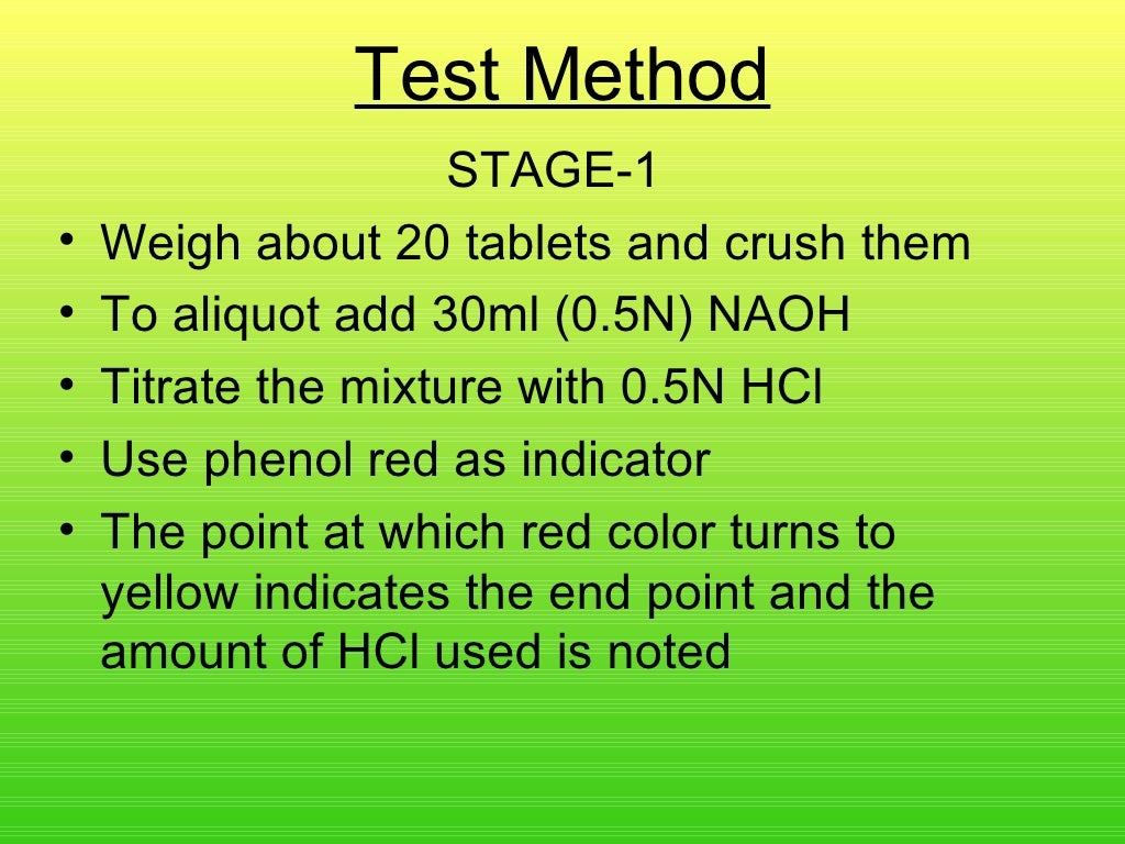 Solid Dosage Form Presentation