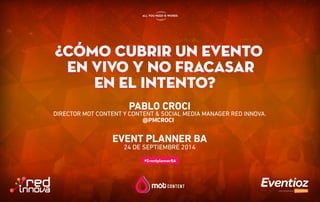 Event Planner BA - Pablo Croci