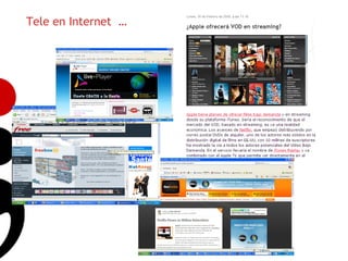 Tele en Internet …




                     14
 