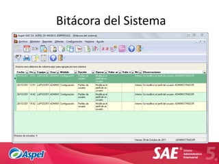 Bitácora del Sistema
 