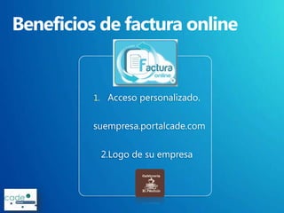 1. Acceso personalizado.


suempresa.portalcade.com


 2.Logo de su empresa
 