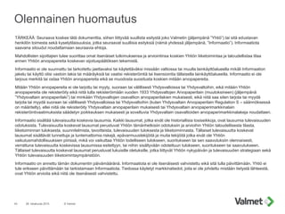 28. lokakuuta 2015 © Valmet43
Olennainen huomautus
TÄRKEÄÄ: Seuraava koskee tätä dokumenttia, siihen liittyvää suullista e...