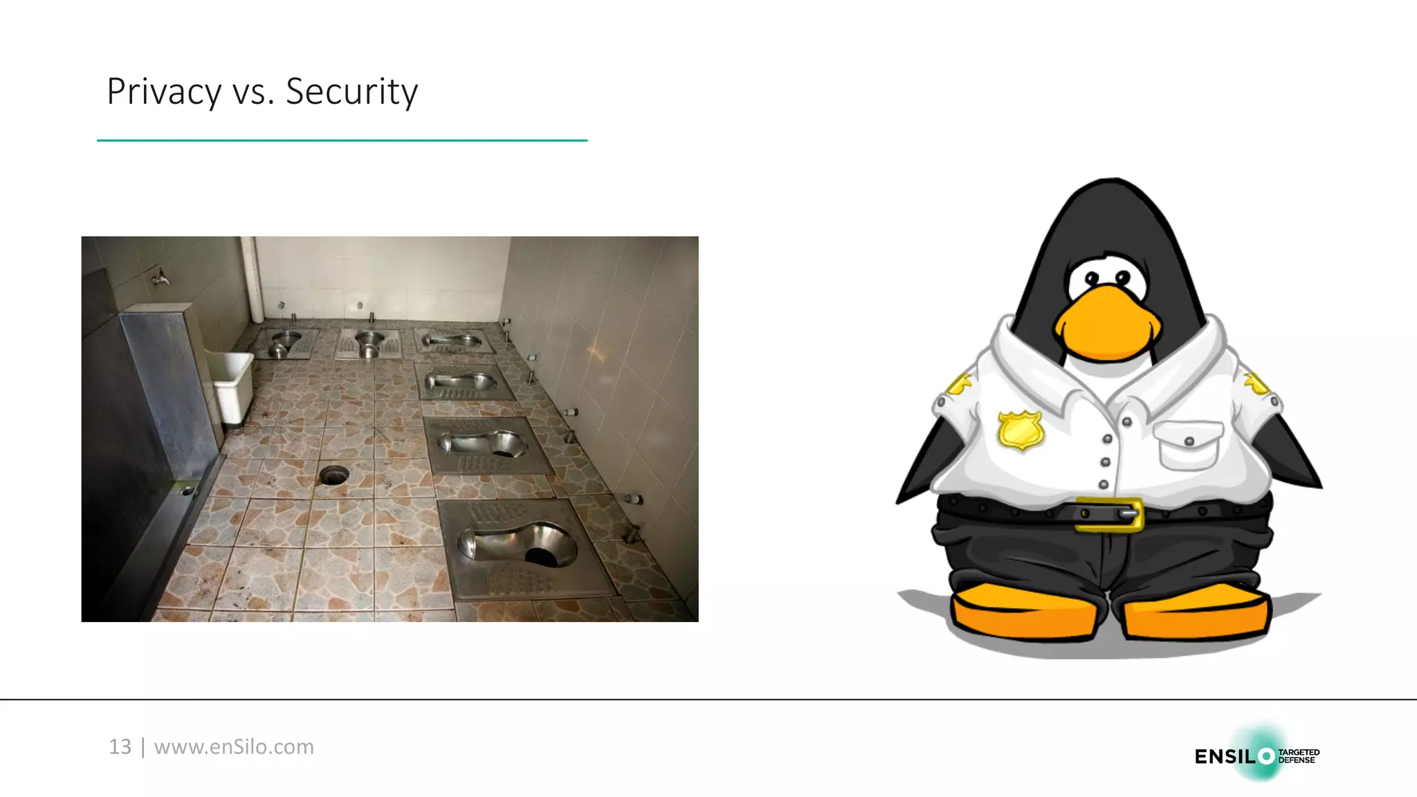 Privacy	vs.	Security
 