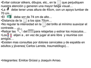 Lo más conveniente es tener en cuenta el tipo de para prevenir posibles lesiones, algo que no ocurre a la hora de usar          lllll (Carlos Lagarreta, traumatólogo)…