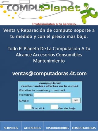 SERVICIOS ACCESORIOS DISTRIBUIDORES COMPUTADORAS 