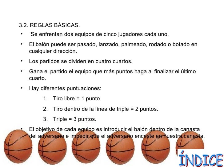 Presentación de Baloncesto