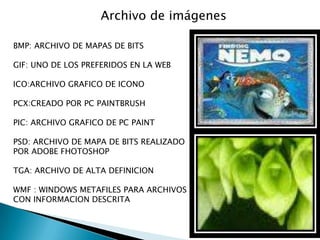 ARCHIVOS DE SISTEMASESTOS SON DE VITAL IMPORTANCIA PARA EL FUNCIONAMIENTO DEL OS, ASI COMO SUS APLICACIONES Y PROGRAMAS. 