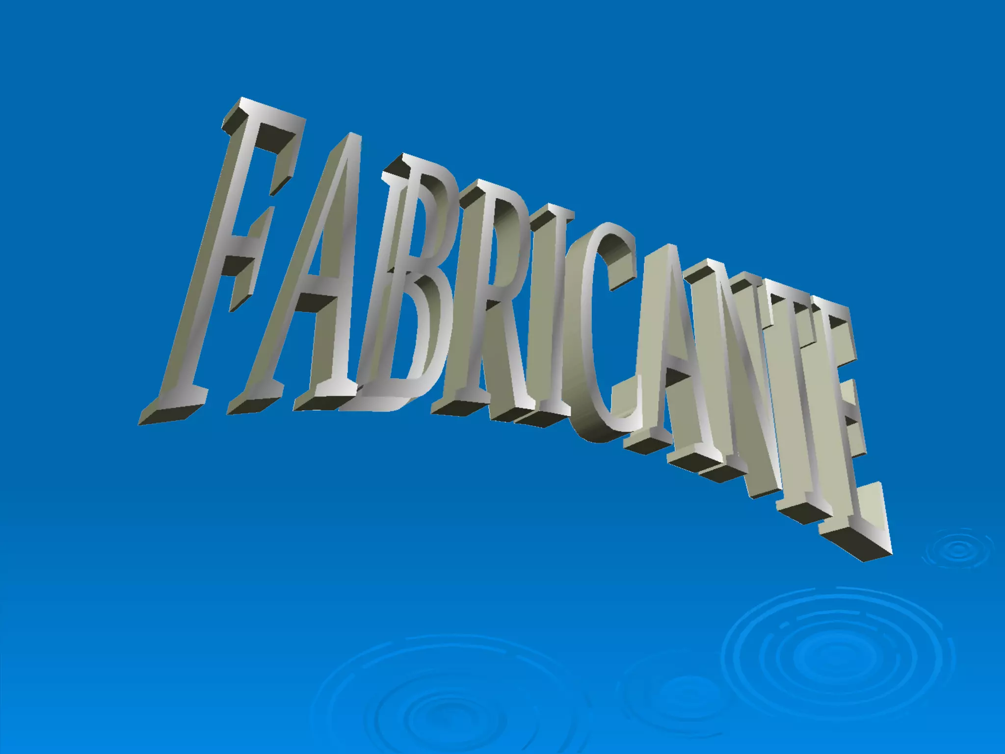 FABRICANTE 