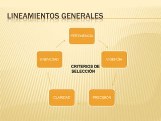 LINEAMIENTOS GENERALES 