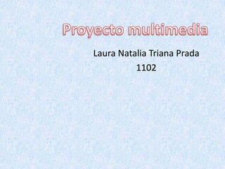 Proyecto multimedia Laura Natalia Triana Prada  1102 