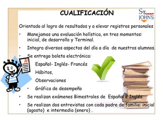 Presencia del padre de familia (por invitación).