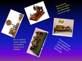 Era un sistema
visual utilizaba
una bandera
basada en el
alfabeto
 