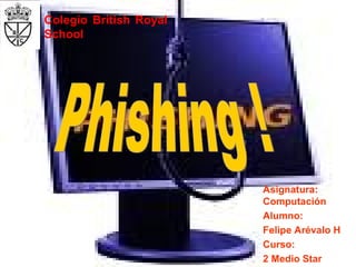 Asignatura: Computación Alumno: Felipe Arévalo H Curso: 2 Medio Star Phishing ! Colegio British Royal School 