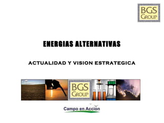 ENERGIAS ALTERNATIVAS ACTUALIDAD Y VISION ESTRATEGICA 