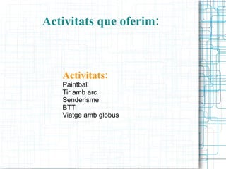 Activitats que oferim: Activitats: Paintball 