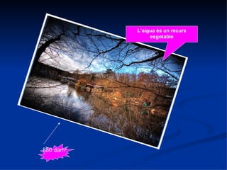 L’aigua és un recurs esgotable 850 dam 3 