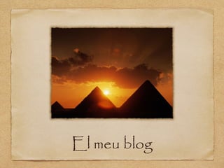 El meu blog
 