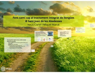 Fent camí cap al Tractament Integrat de Llengües