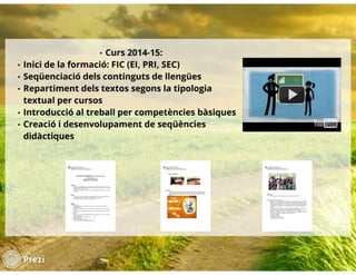 Fent camí cap al Tractament Integrat de Llengües