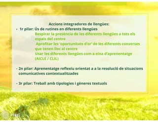 Fent camí cap al Tractament Integrat de Llengües