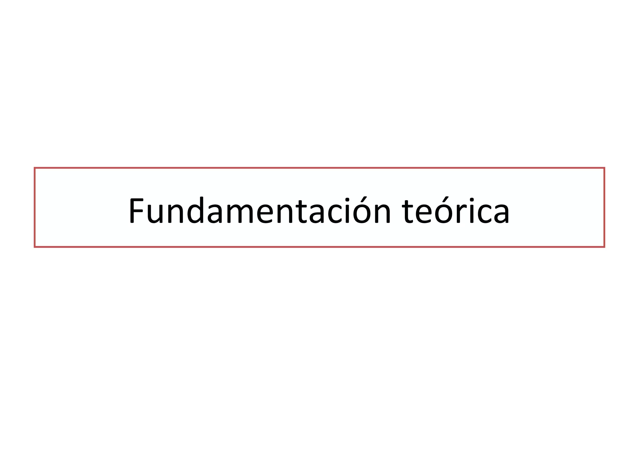 Fundamentación teórica

 