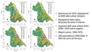 Presentació de la investigació sobre els canvis d’usos del sòl i abandonament agrícola a la comarca de la Safor (València)