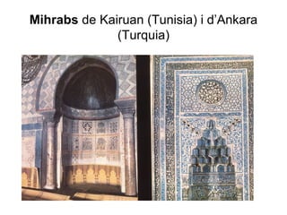 Mihrabs  de Kairuan (Tunisia) i d’Ankara (Turquia) 