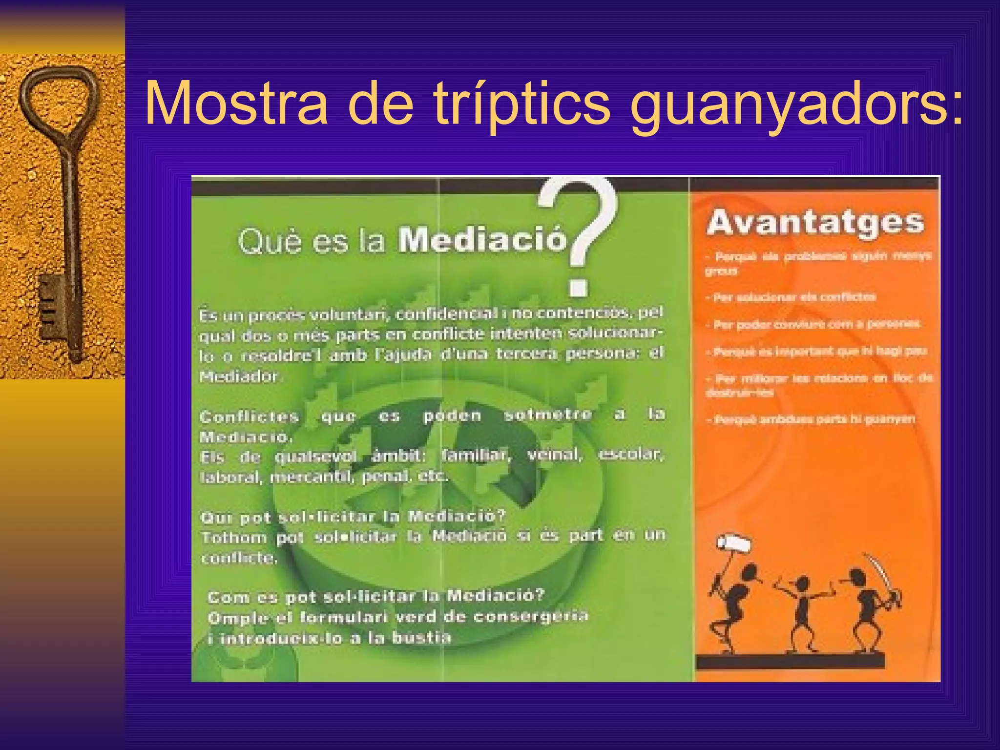 Mostra de tríptics guanyadors: 