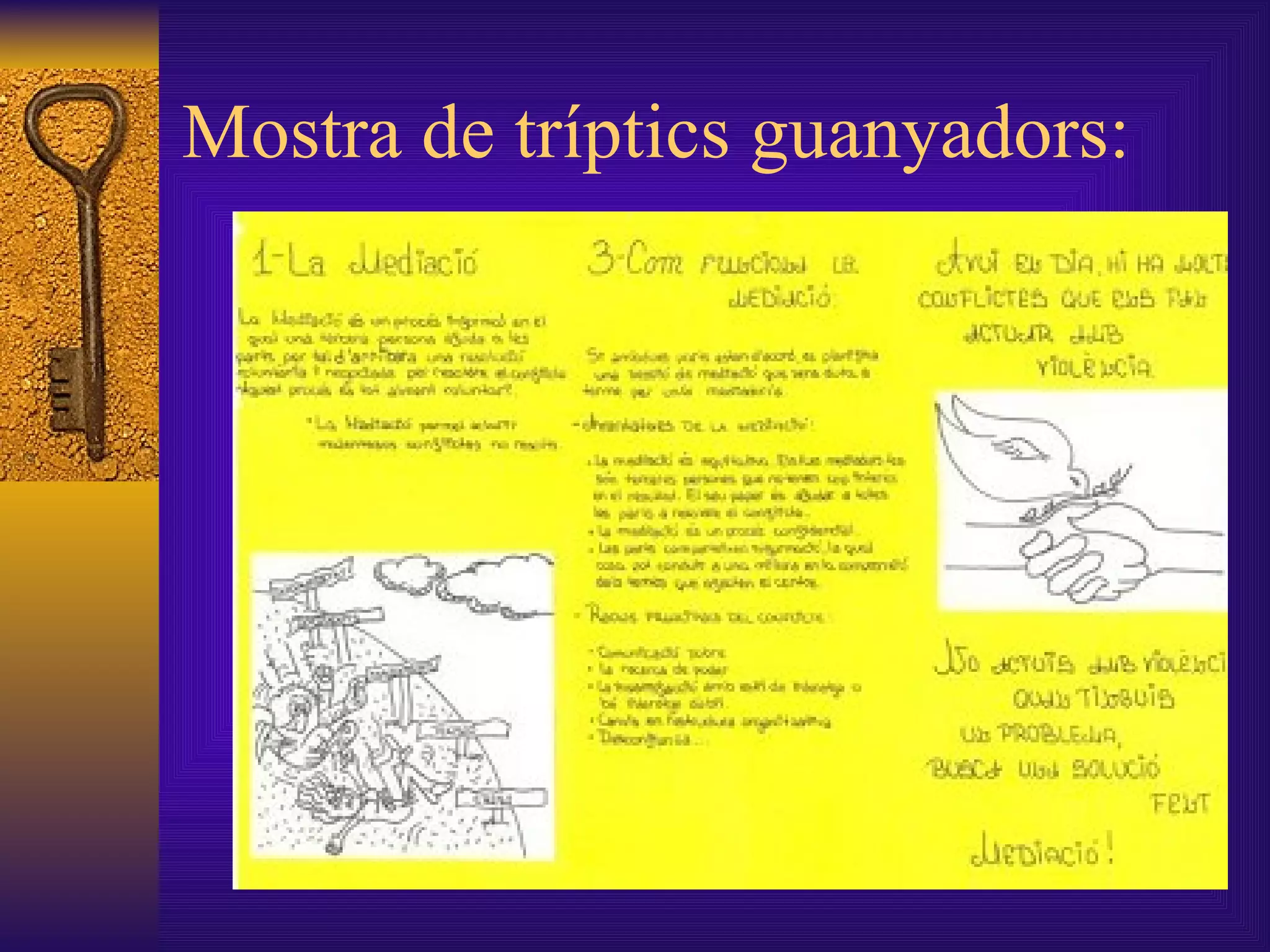 Mostra de tríptics guanyadors: 
