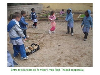 Entre tots la feina es fa millor i més fàcil! Treball cooperatiu! 