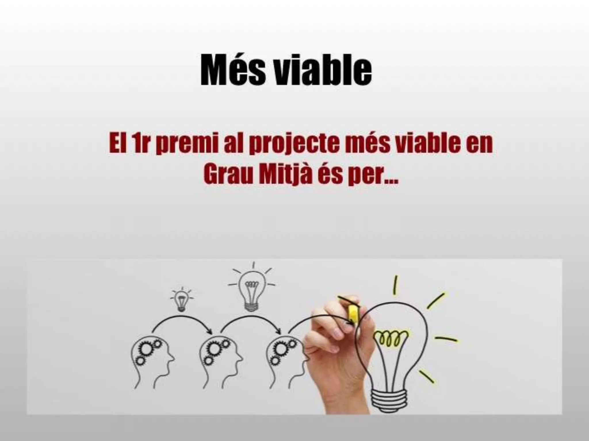 Presentació premiats