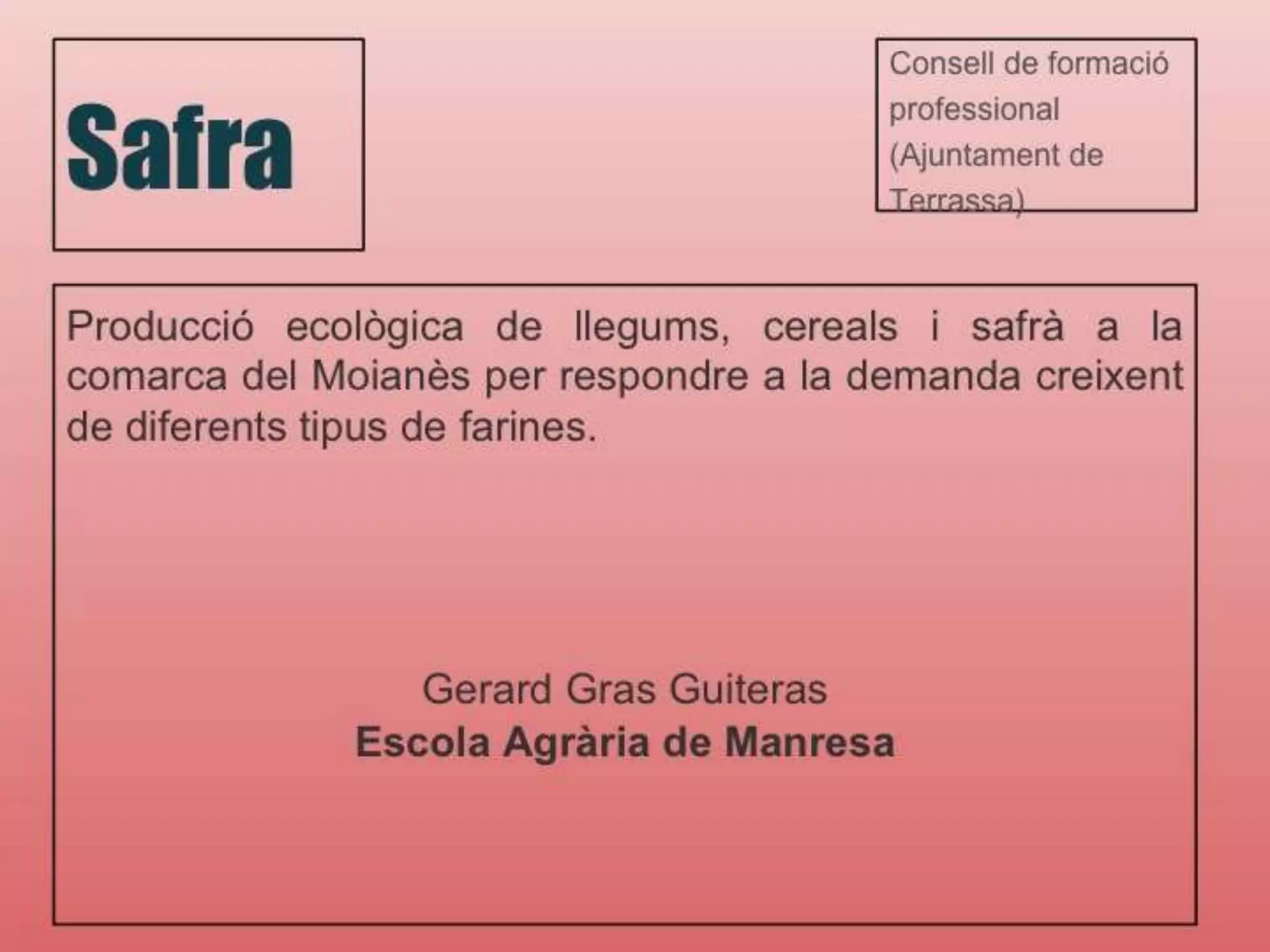 Presentació premiats