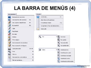 LA BARRA DE MENÚS (4)
Assessorament Activinspire
Xavi Barrera
 